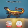 CalWild×Hipark Blunt-nosed Leopard Lizard LED Wooden Night Light Gift for Mother's Day Home Decor