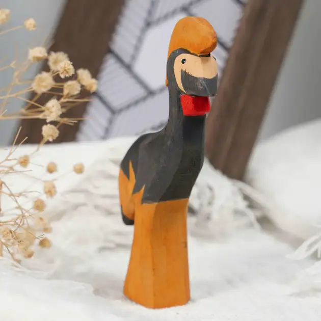 bird handmade wood carving ornament