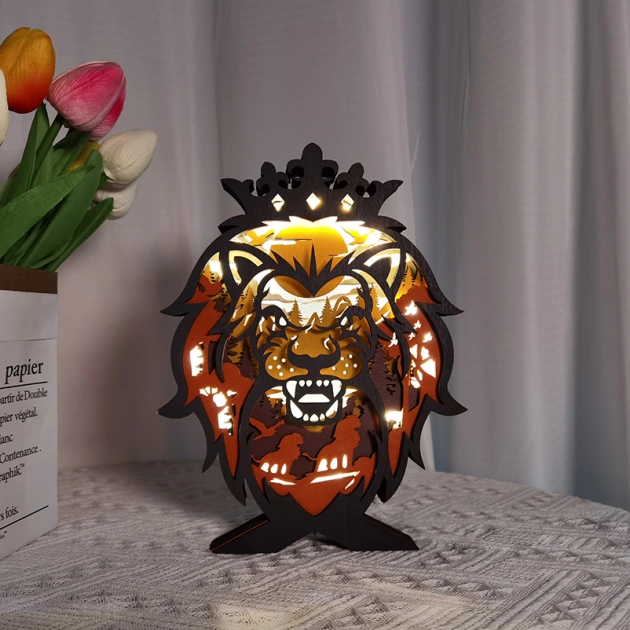 New Arrivals✨Lion King Wooden Carving Gift