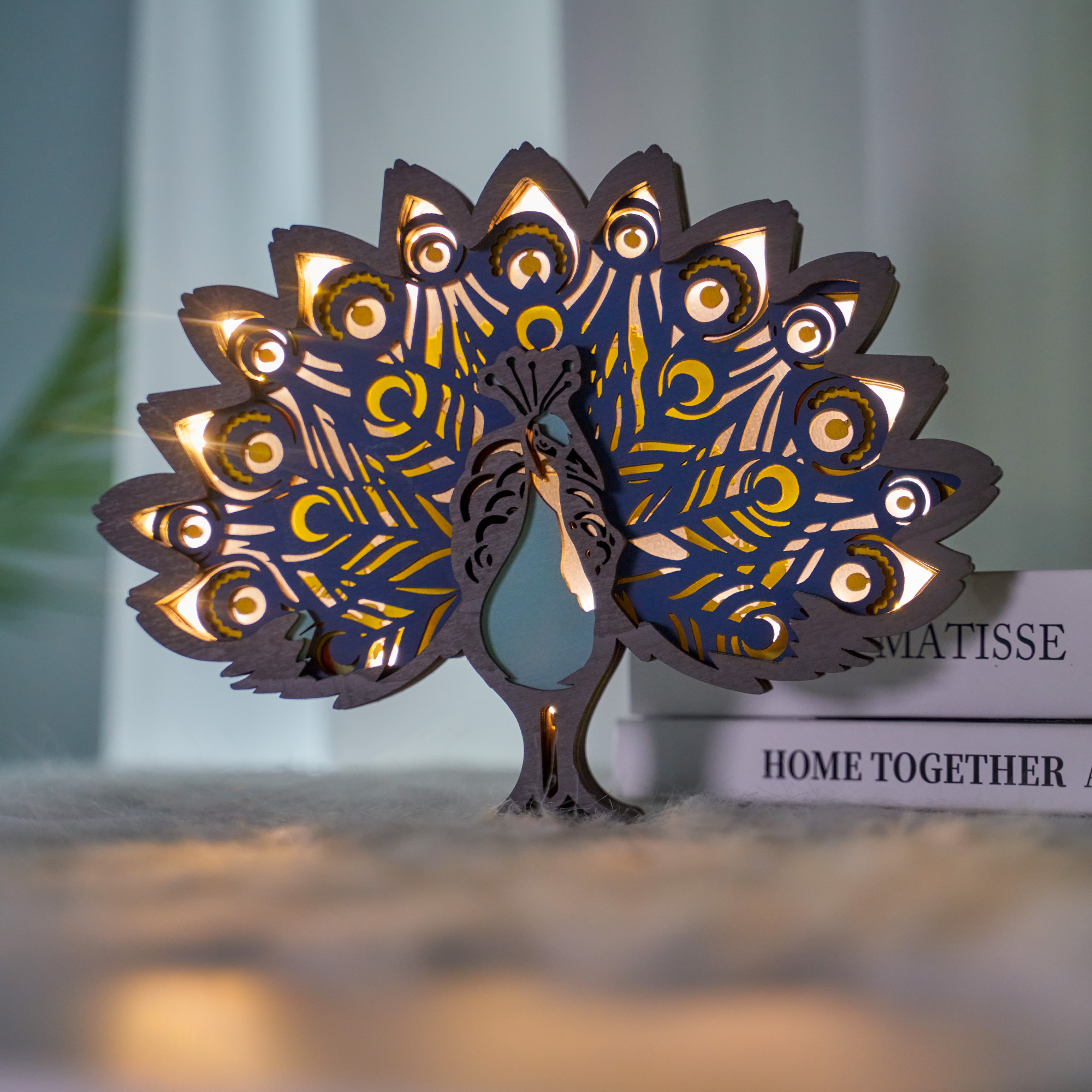 HOT SALE🔥-Peacock Wooden Carving Gift