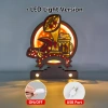 Super Bowl-A 3D Wooden Carving,Suitable for Home Decoration,Holiday Gift,Art Night Light