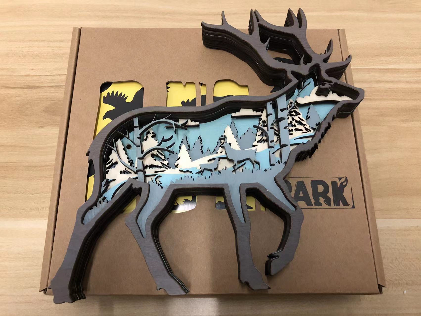 Christmas Flash Sale🔥-Elk Wood Carving Decoration Gift