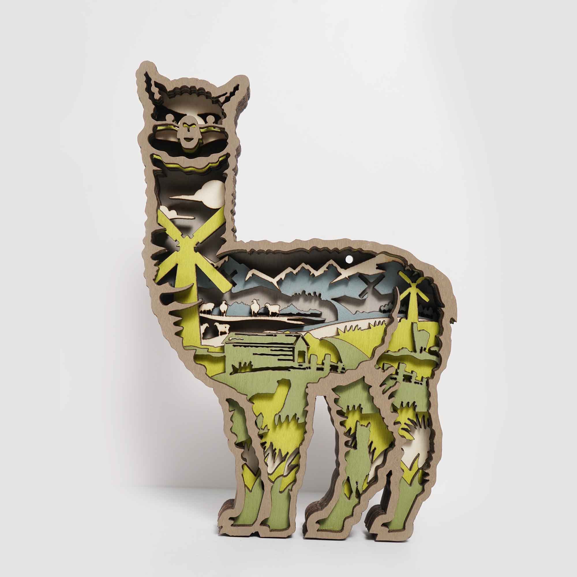 Alpaca Carving Handcraft Gift