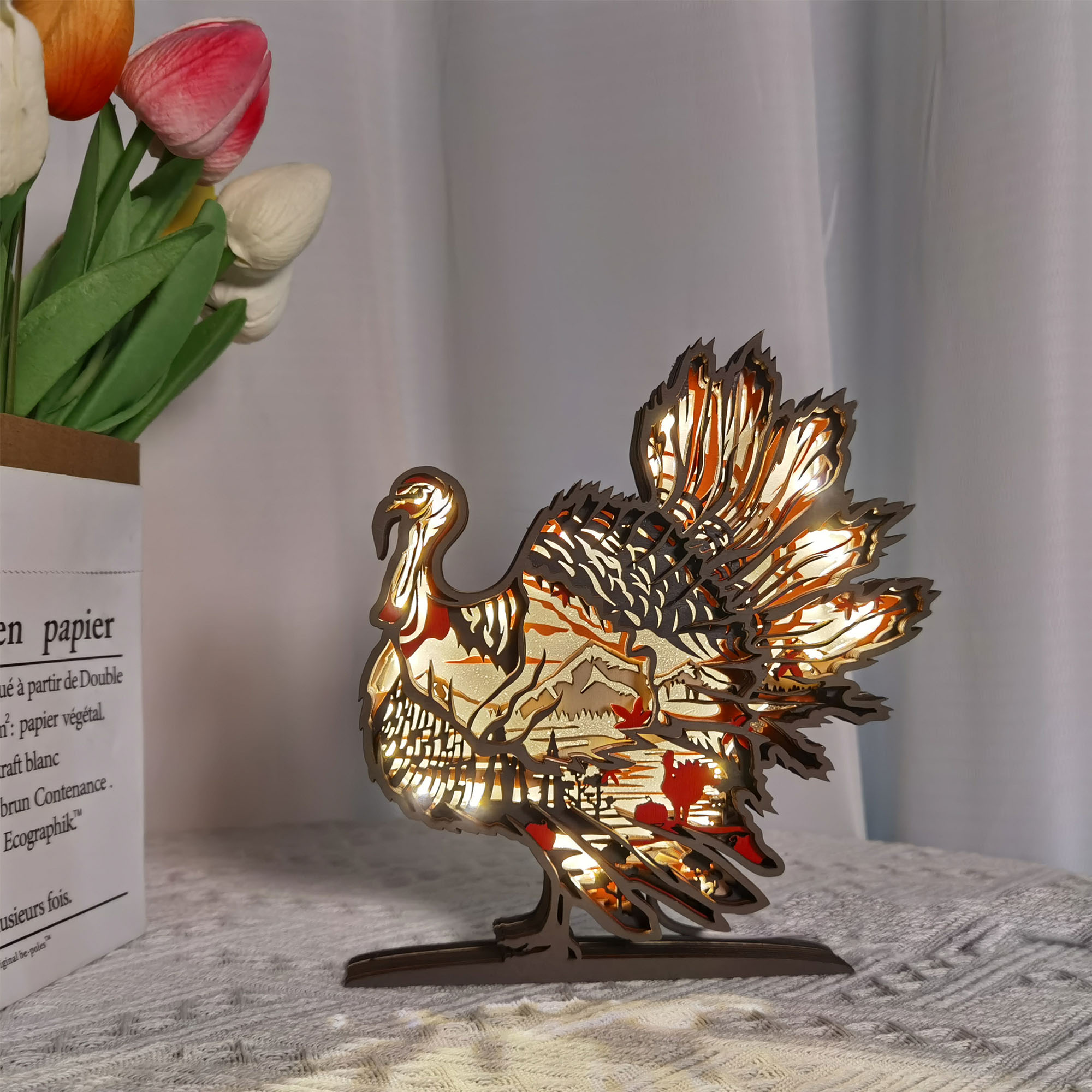 Turkey Carving Handcraft Gift