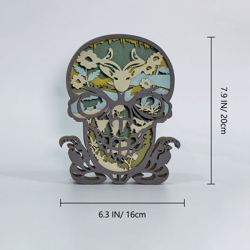 Aries Skull Carving Handcraft Gift
