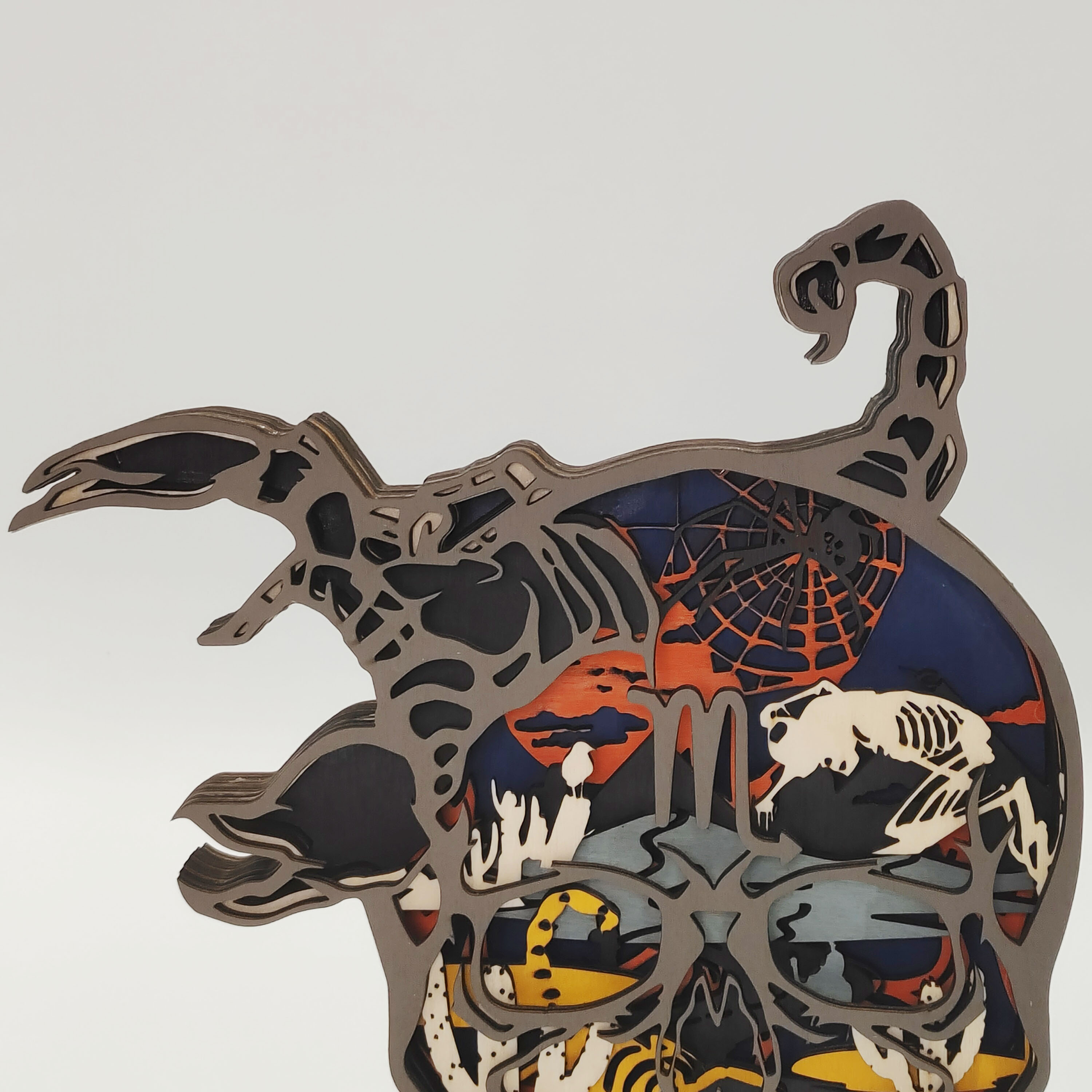 Scorpio Skull Carving Handcraft Gift
