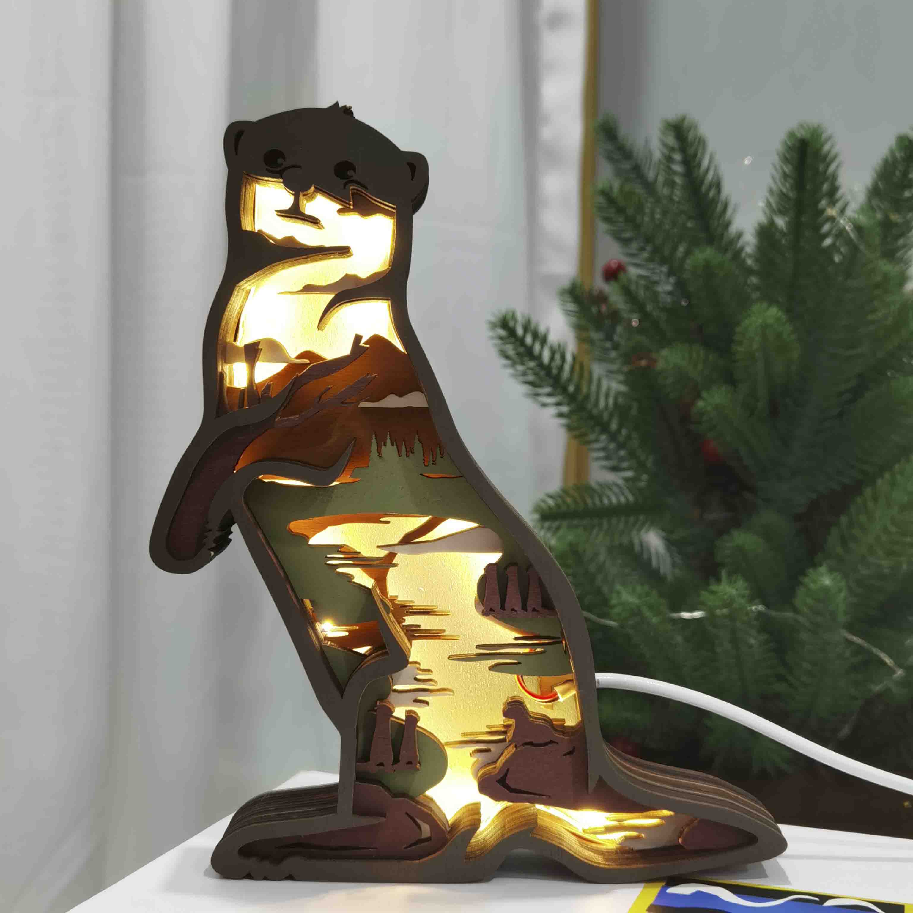 HOT SALE🔥-Otter Wooden Carving Gift